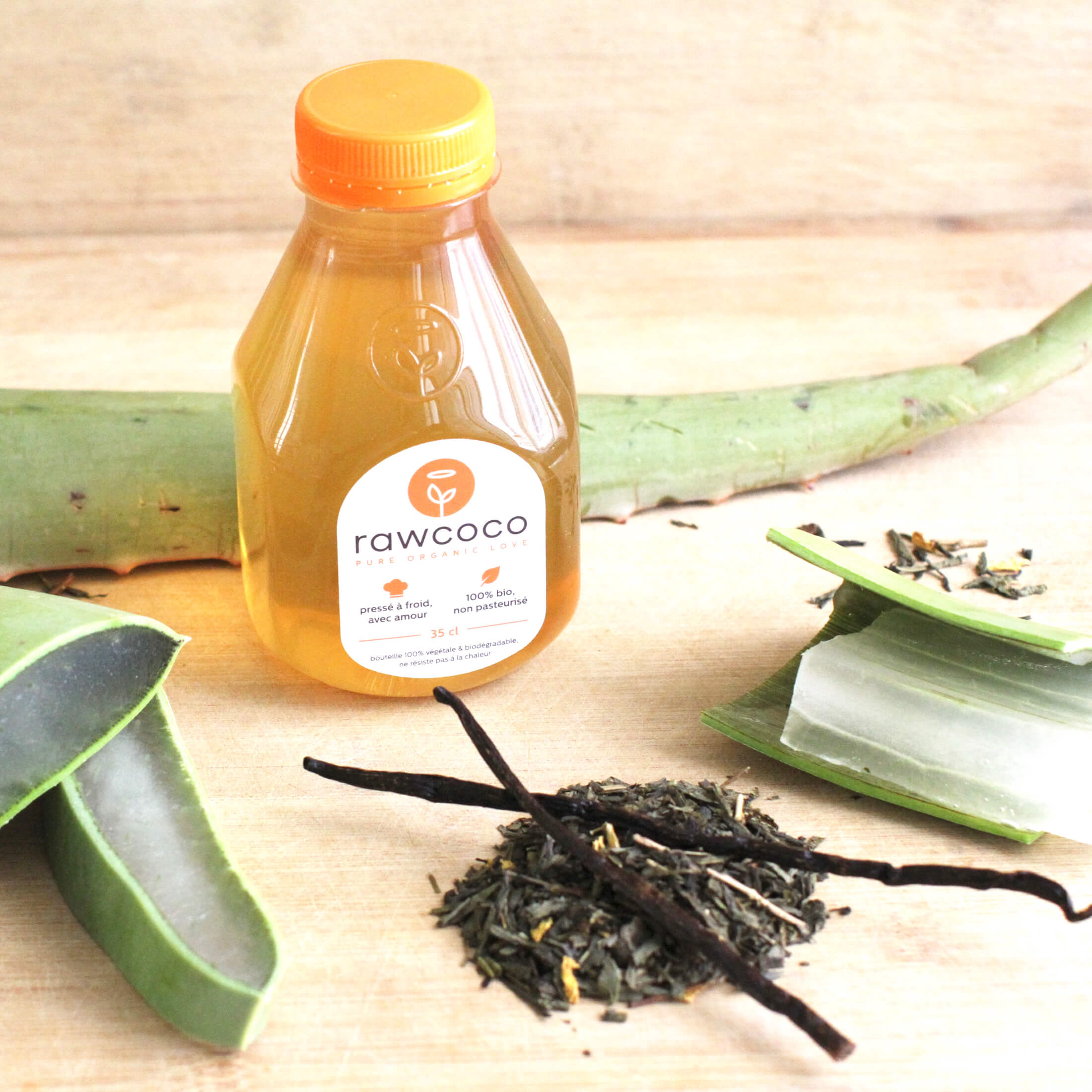 thé glacé à l'aloe vera