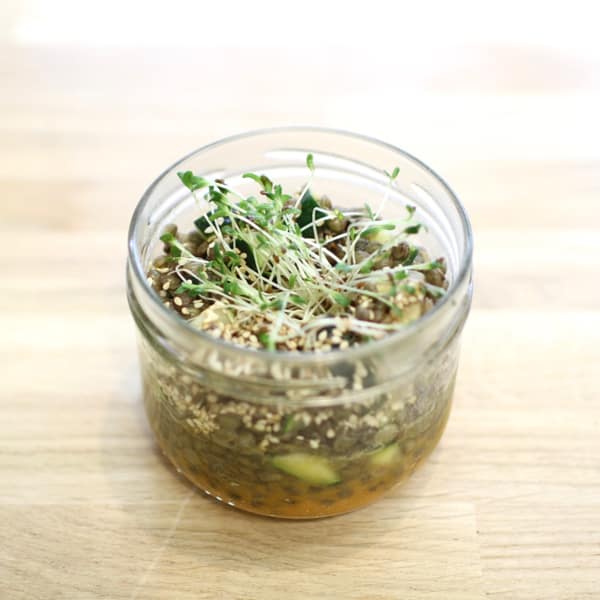 seasonal bowl with lentils