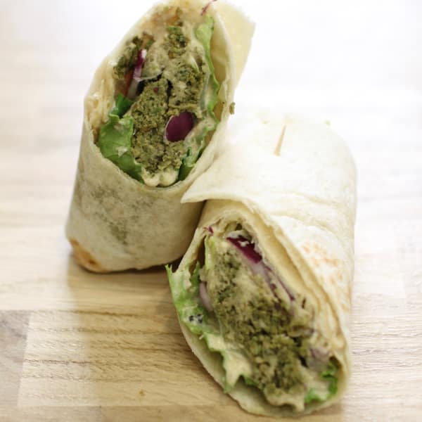 wrap falafel au four houmous